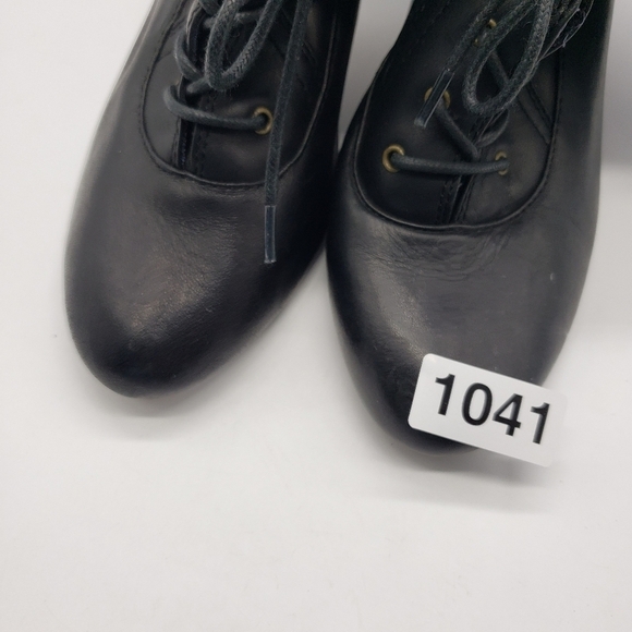 Seychelles women US 8.5 black leather calf high lace up vamp heeled boots - Picture 13 of 13